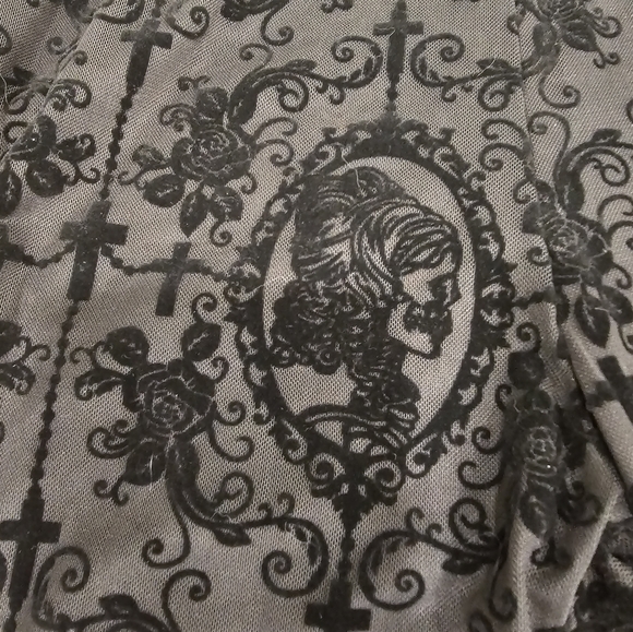 Sexy Spooky Sheer Goth Leggings - Picture 3 of 4